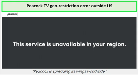 Peacock TV Restriction Error