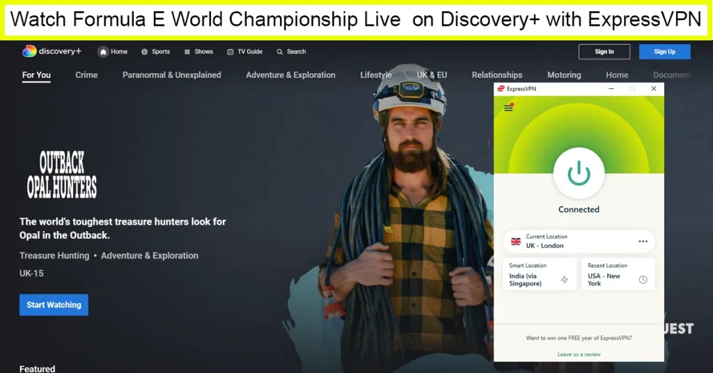 Watch 2023 Formula E World Championship Live in USA on Discovery+ with ExpressVPN