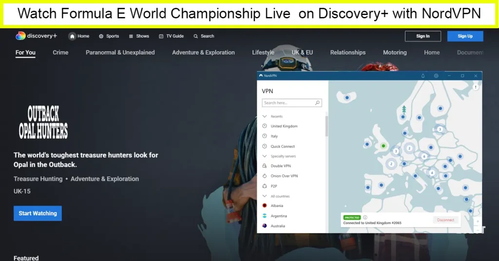 Watch 2023 Formula E World Championship Live outside UK on Discovery+