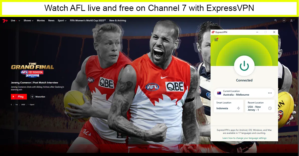 ExpressVPN: Best VPN to Watch AFL Live Stream Free on Channel 7