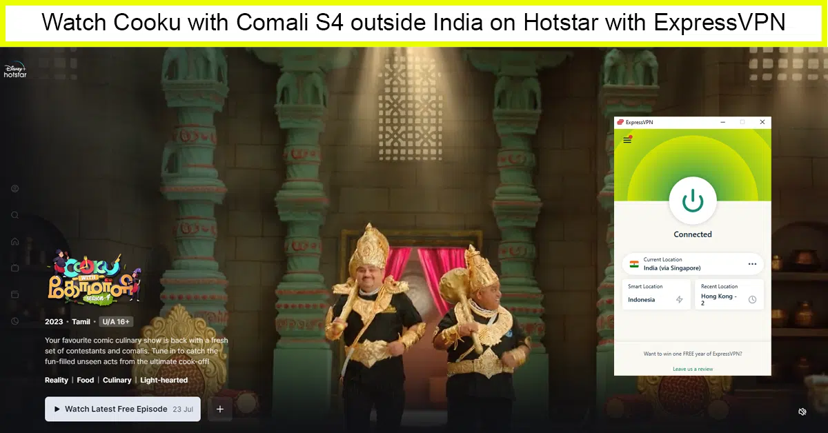 Watch Cooku With Comail Season 4 outside India on Hotstar